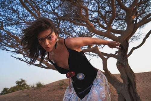Velvet Jardin Dress