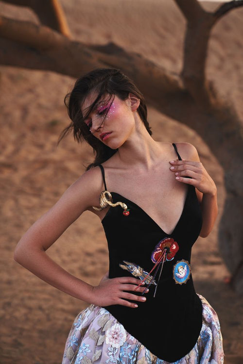 Velvet Jardin Dress