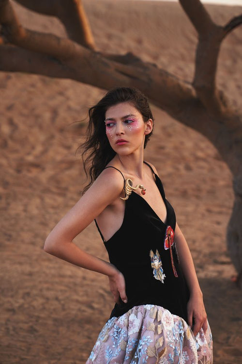 Velvet Jardin Dress