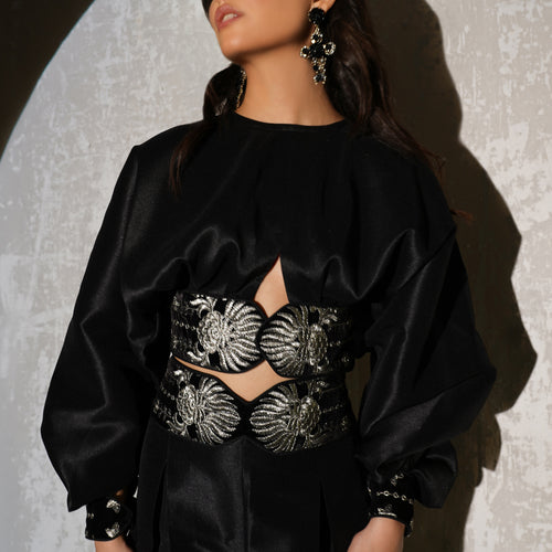 Velvet Backless Top