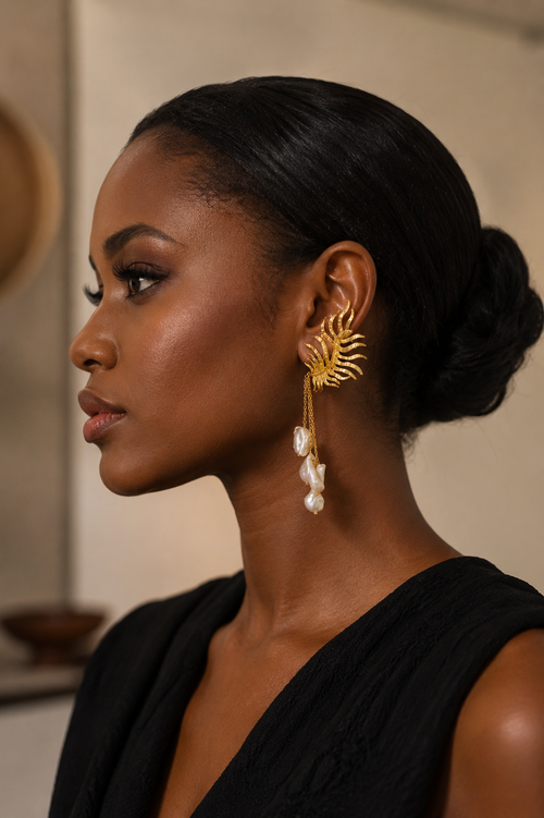 Aurelia Pearl Ear Clip Cuff