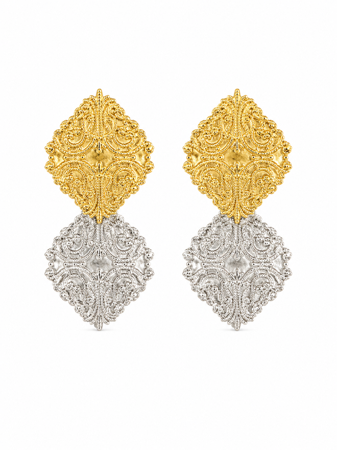 Majlis Mosaic Two-Tone Earrings