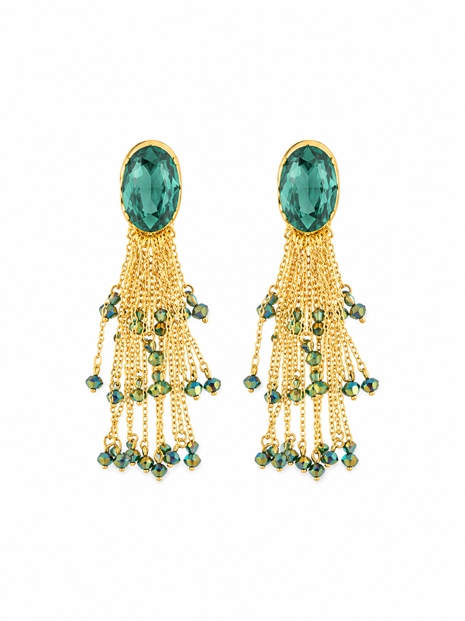 Turquoise Cascade Earrings