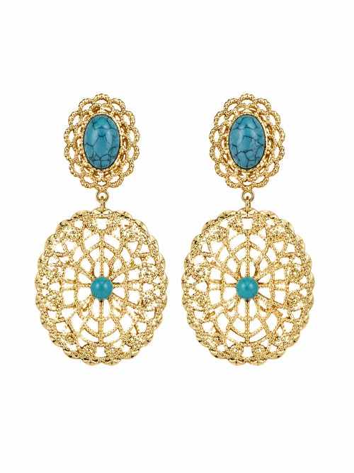 Firouzeh Filigree Earrings