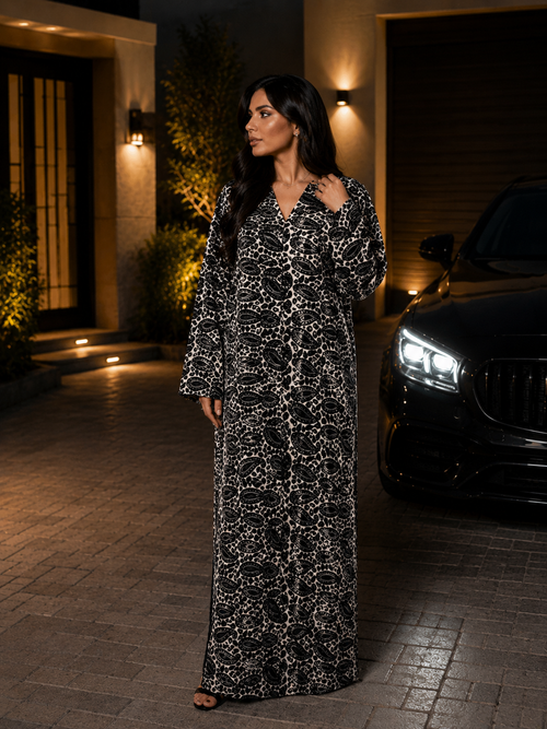 Noir Termeh Abaya