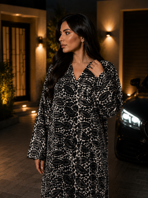Noir Termeh Abaya