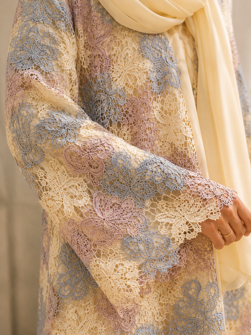 Pastel Whisper Abaya