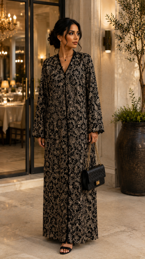 Night Fleur Abaya