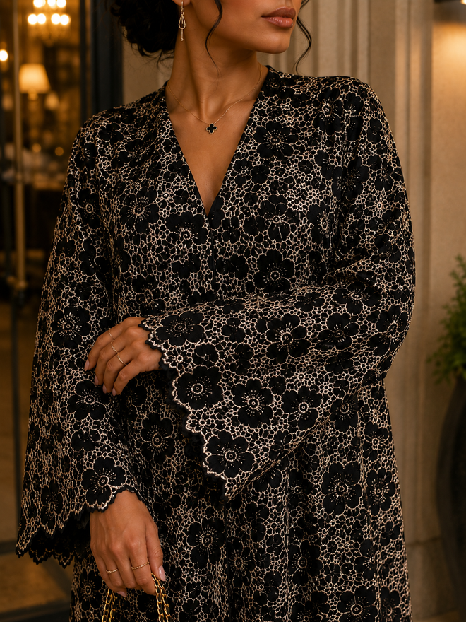 Night Fleur Abaya