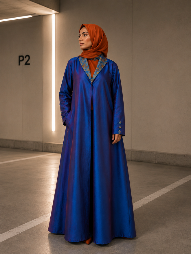 Termeh Collar Abaya