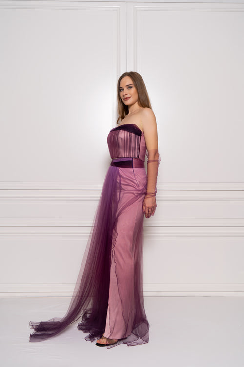 Timeless Purple Gradient Tulle Set