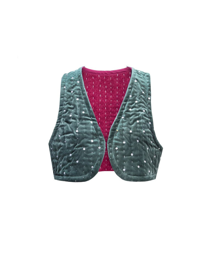 Reversible Velvet Vest