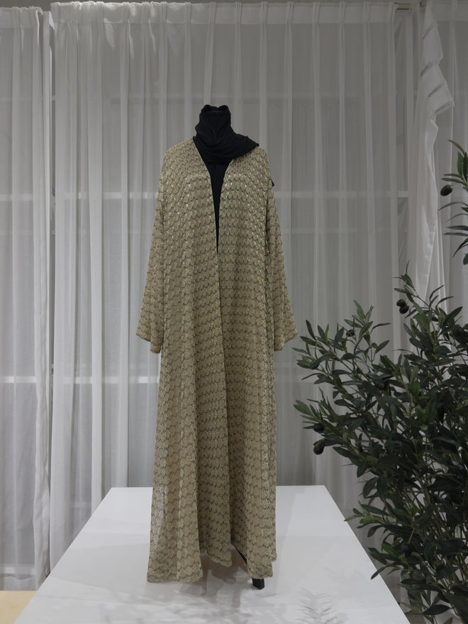 Golden Zari Abaya