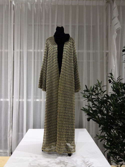 Golden Zari Abaya