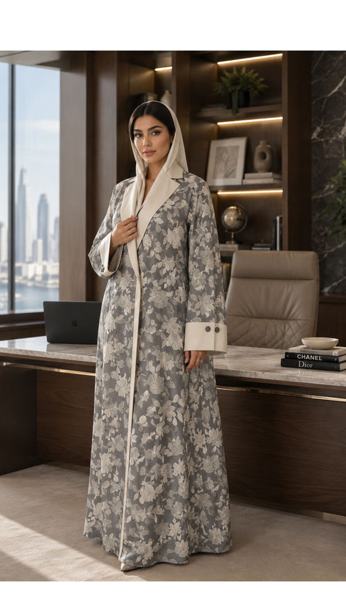 Bold in Bloom Abaya