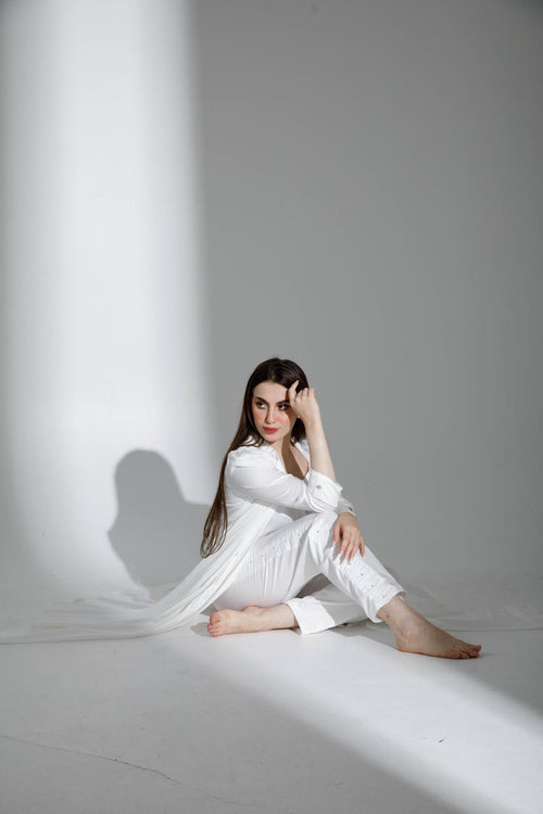 Ruched and Crystal Pajama