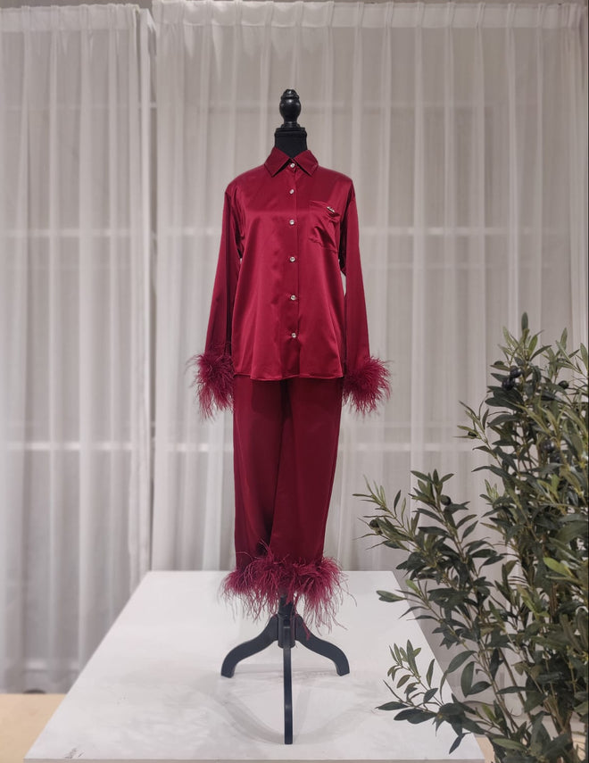 Feather Pajama Set