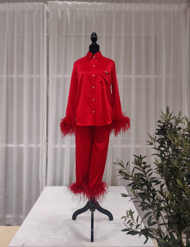 Feather Pajama Set