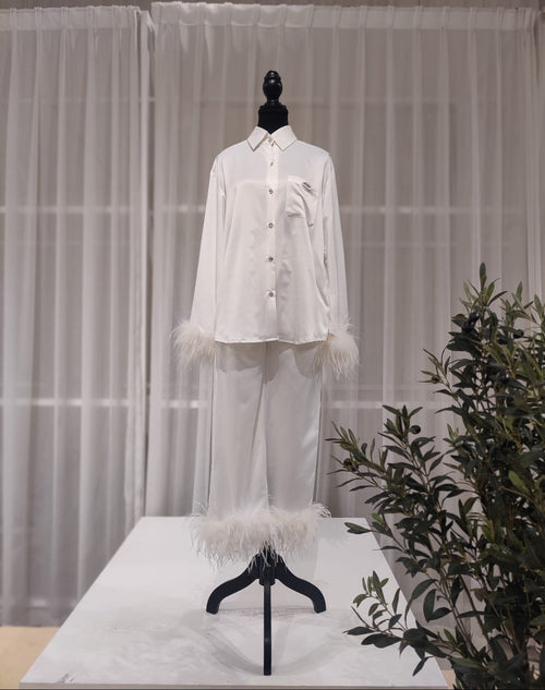 Feather Pajama Set