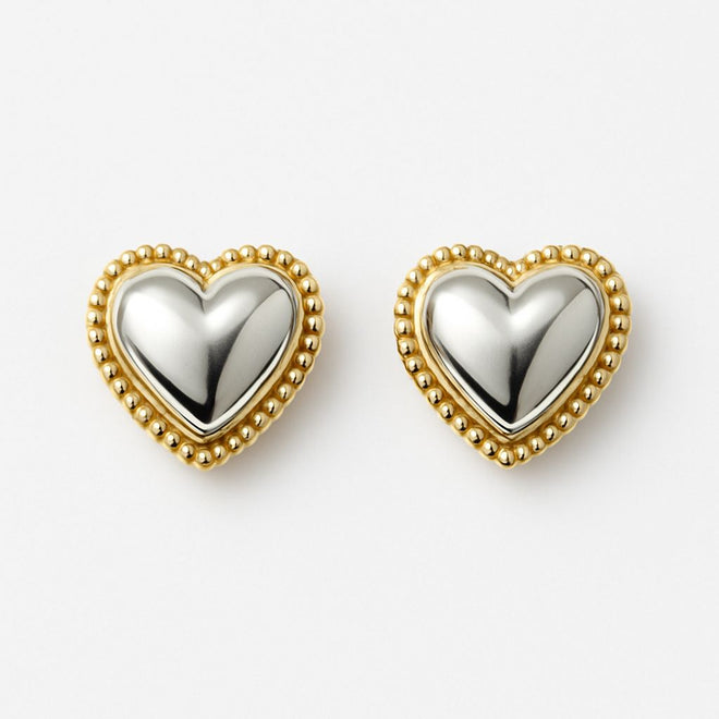 Bubble Heart Earrings