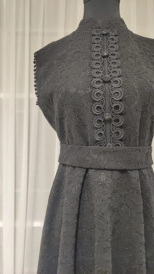 Black lace dress