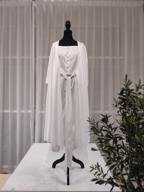 Ruched and Crystal Pajama