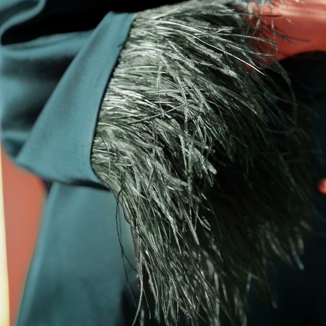 BARG Exclusive Fur Blouse and Trouser