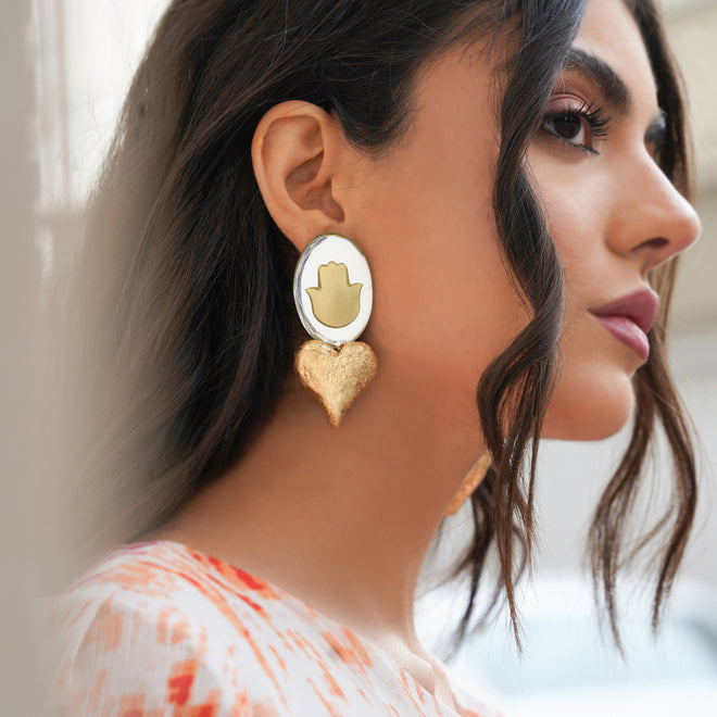 Hamsa Hand of Love Earrings
