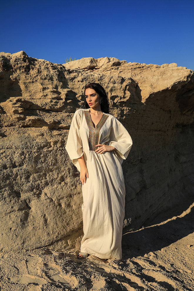 Sand BARG Exclusive Linen Kaftan