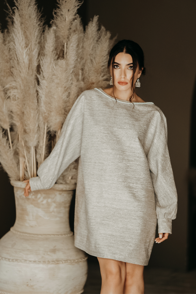 Pearl Backless Dress