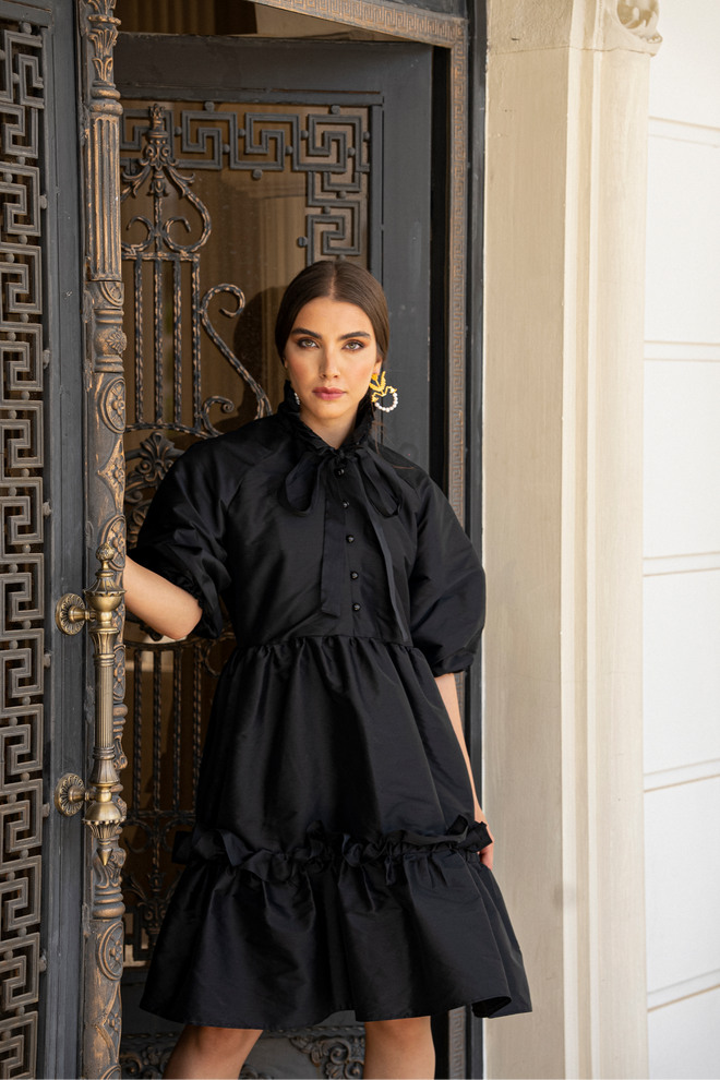 Puffy Black Dress